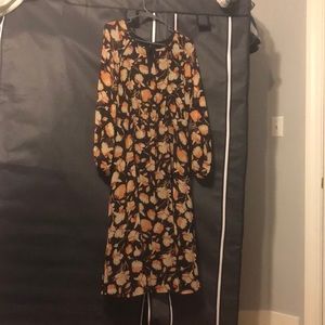 Long sleeve floral dress